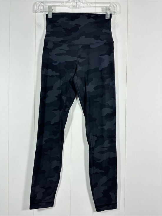 lululemon athletica Pants - lululemon Sz 4 Women’s Ankle Leggings Black & Gray Camo Yoga Athletic Pants
